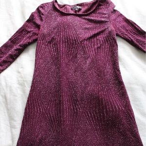 Deep Purple Sparkly Dress